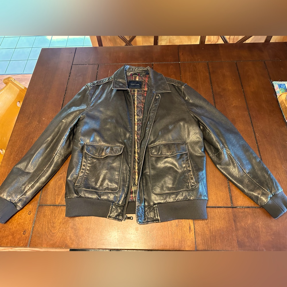 Tommy Hilfiger faux leather jacket.